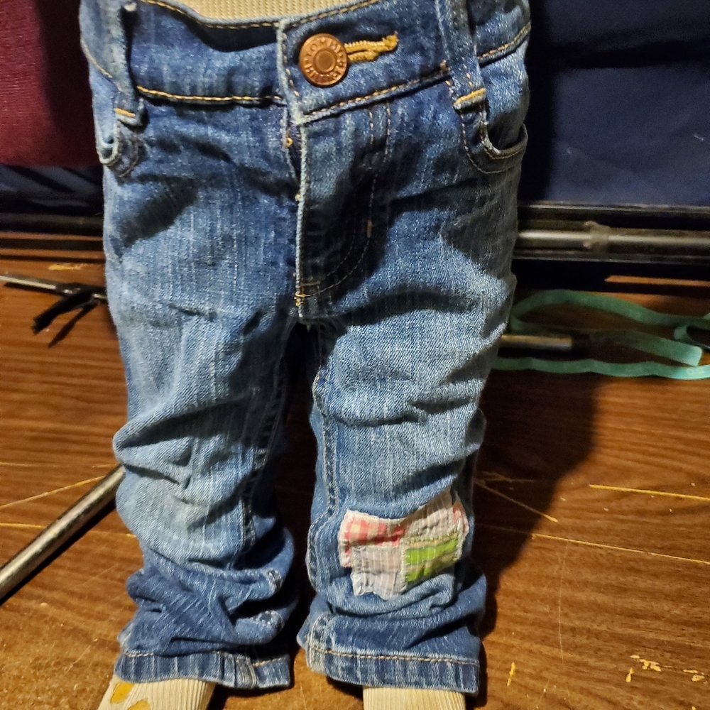 Baby girl Tommy hilfiger Size 2T straight Leg Blue Jeans EUC